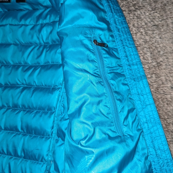 Marmot Jena 800 Fill Goose Down Vest Blue Women's Small - Picture 8 of 11